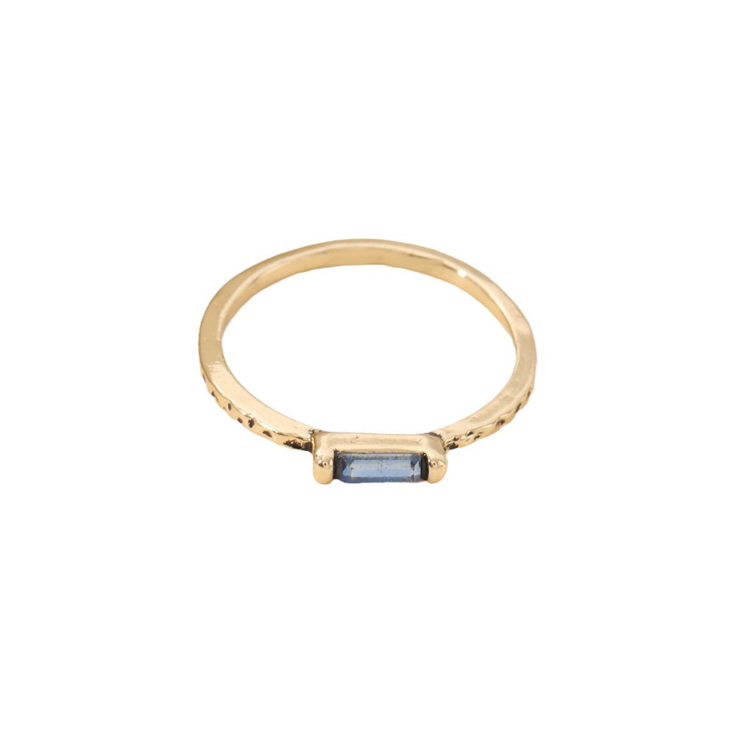 Celine Gold Zircon Solitaire Ring