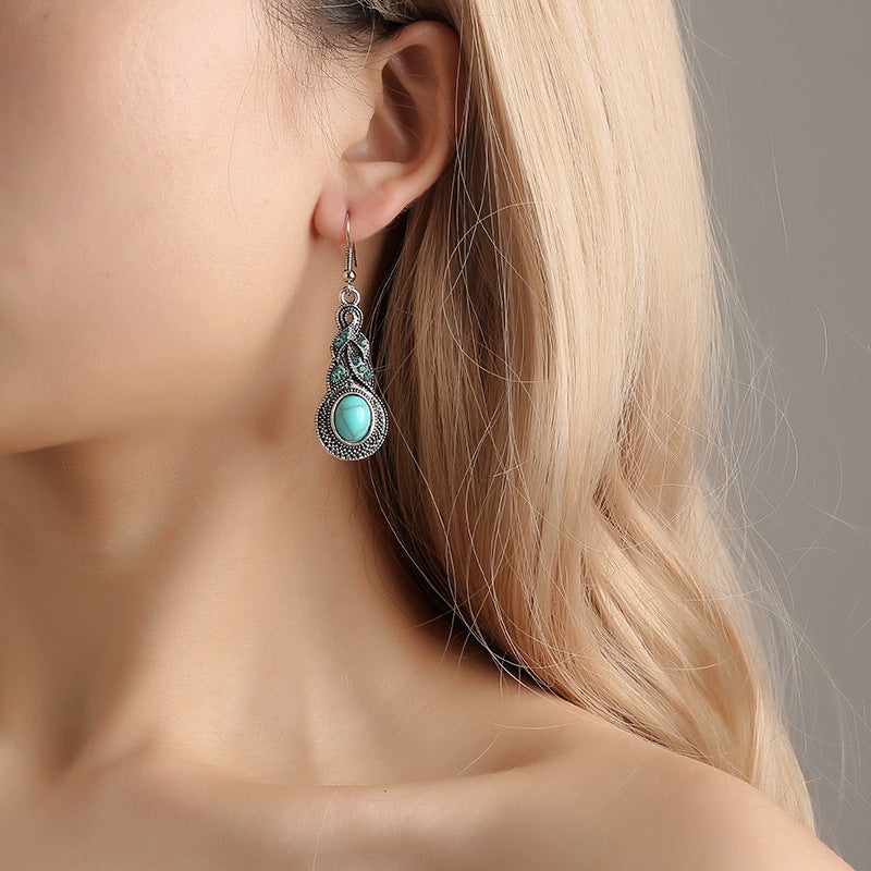 Azure Crystal Pendant Set