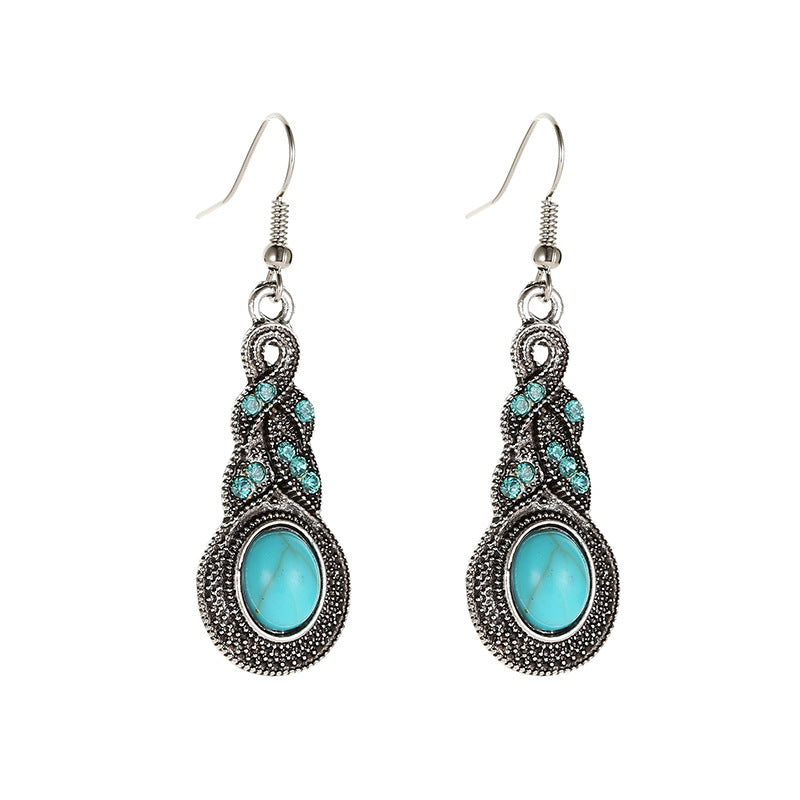 Azure Crystal Pendant Set