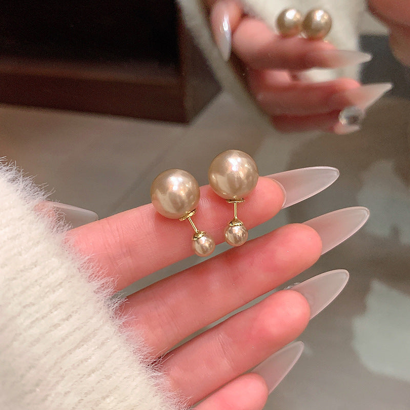 Mocha Pearl Stud Earrings