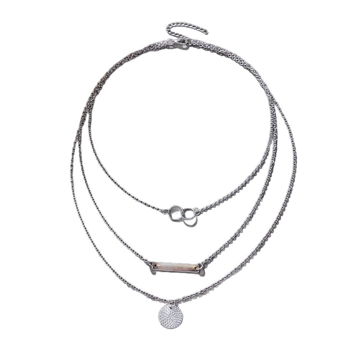 Cascade Layered Pendant Necklace