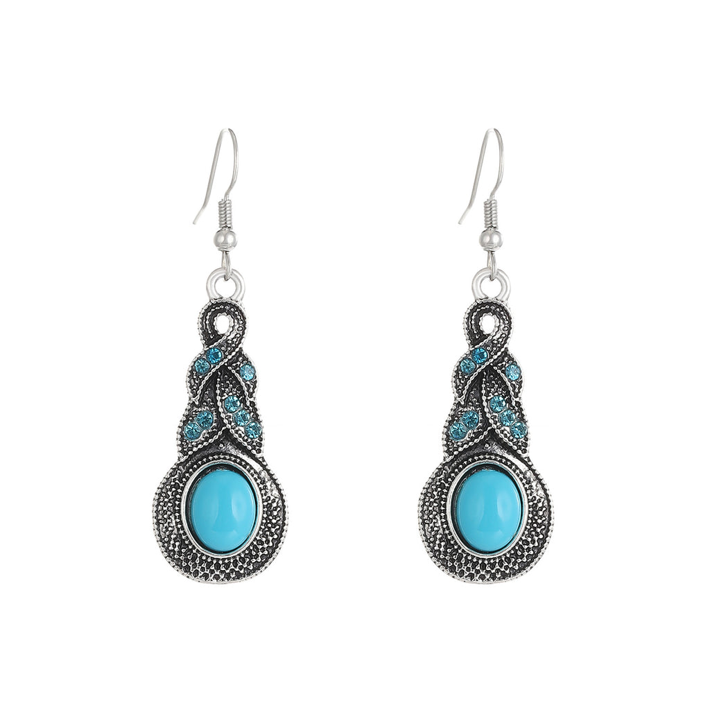 Azure Crystal Pendant Set