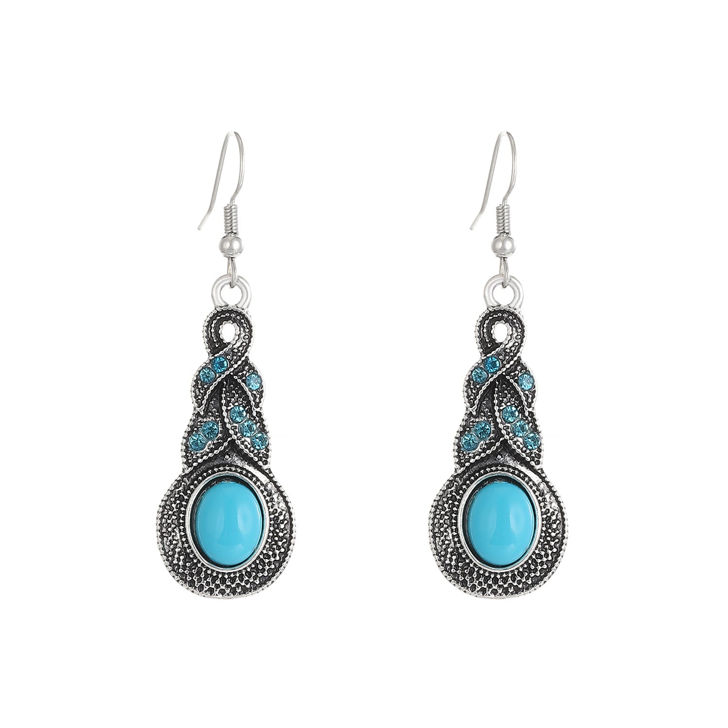 Azure Crystal Pendant Set