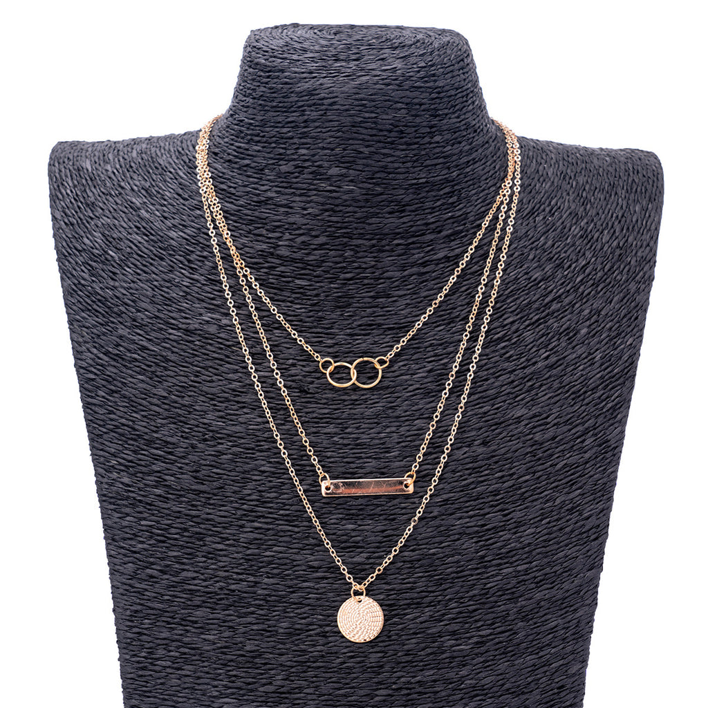 Cascade Layered Pendant Necklace