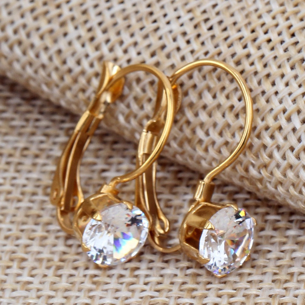 Parisian CZ Huggie Earrings