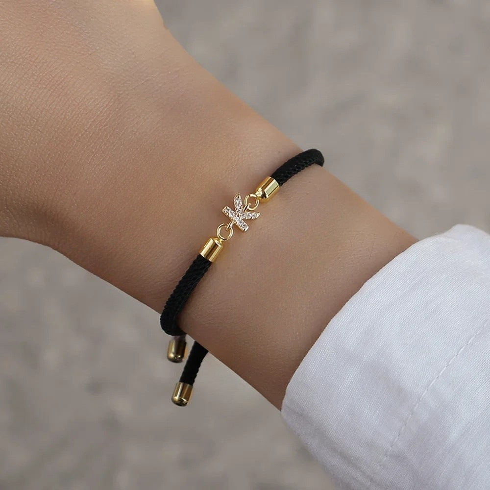 Initial Letter Charm Bracelet