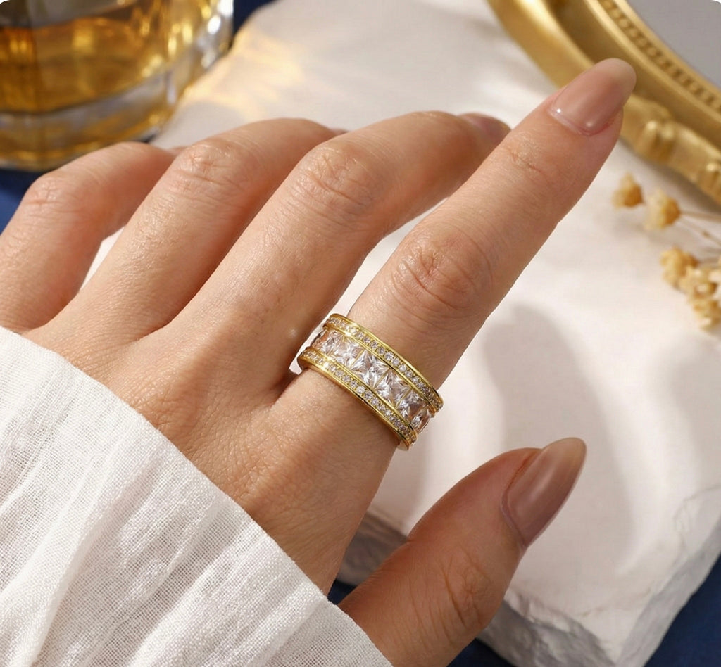 Luxe Micro-Pave Crystal Ring