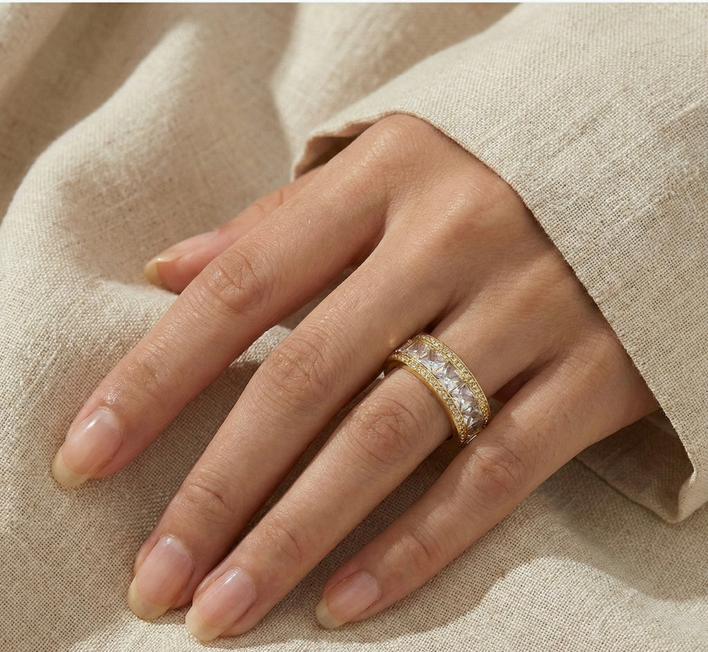 Luxe Micro-Pave Crystal Ring