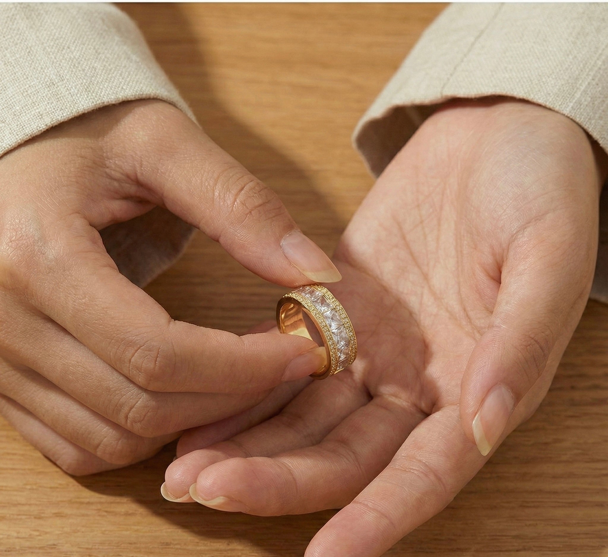 Luxe Micro-Pave Crystal Ring